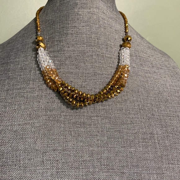 unbranded Jewelry - Triple Strand of Sparkling Beaded Necklace